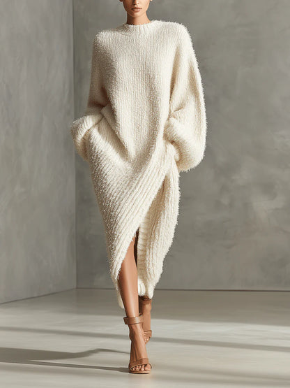 LORENA™ | Vestido Textura Soft Luxe