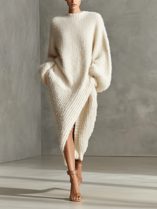LORENA™ | Vestido Textura Soft Luxe