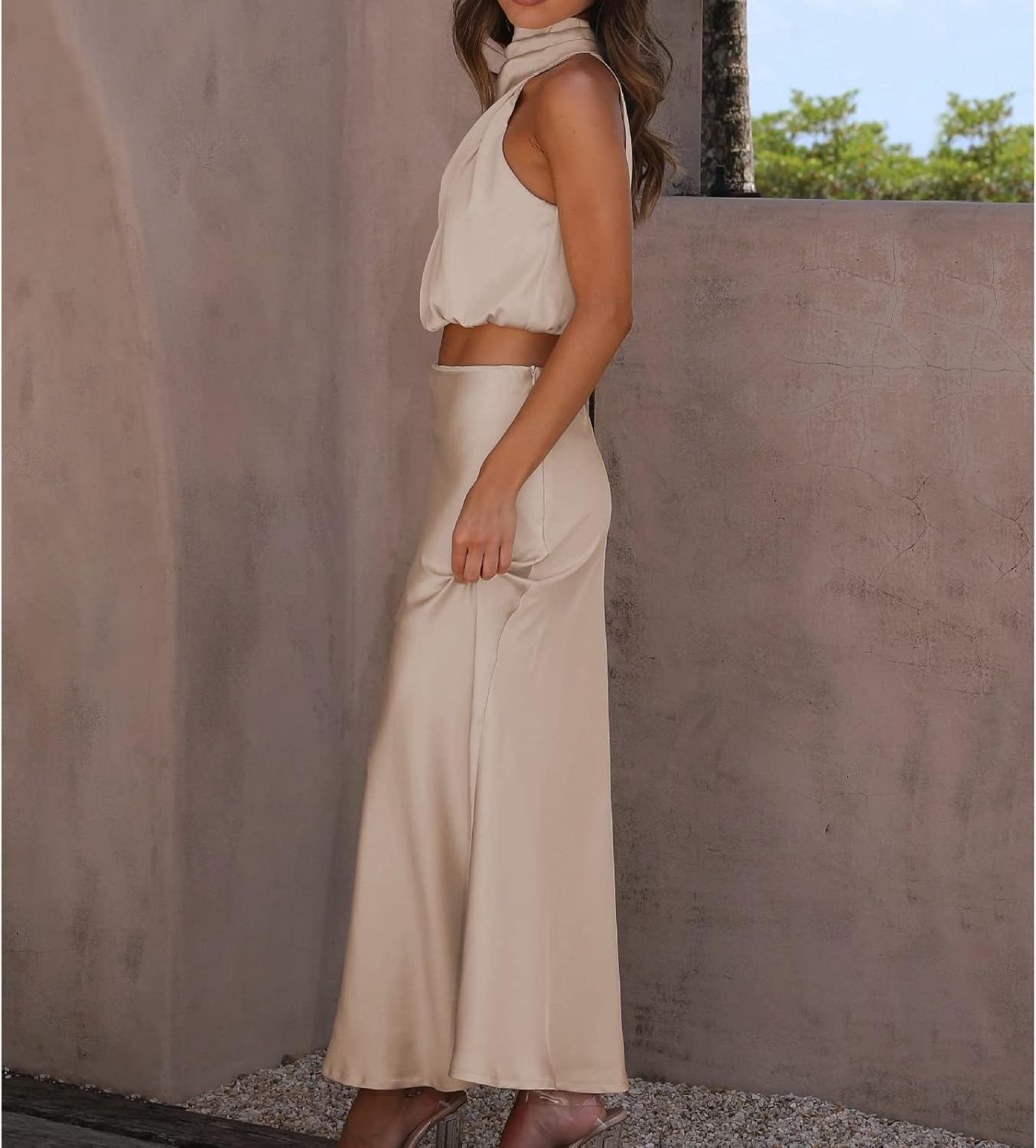 Julieta - Conjunto dos piezas de satén