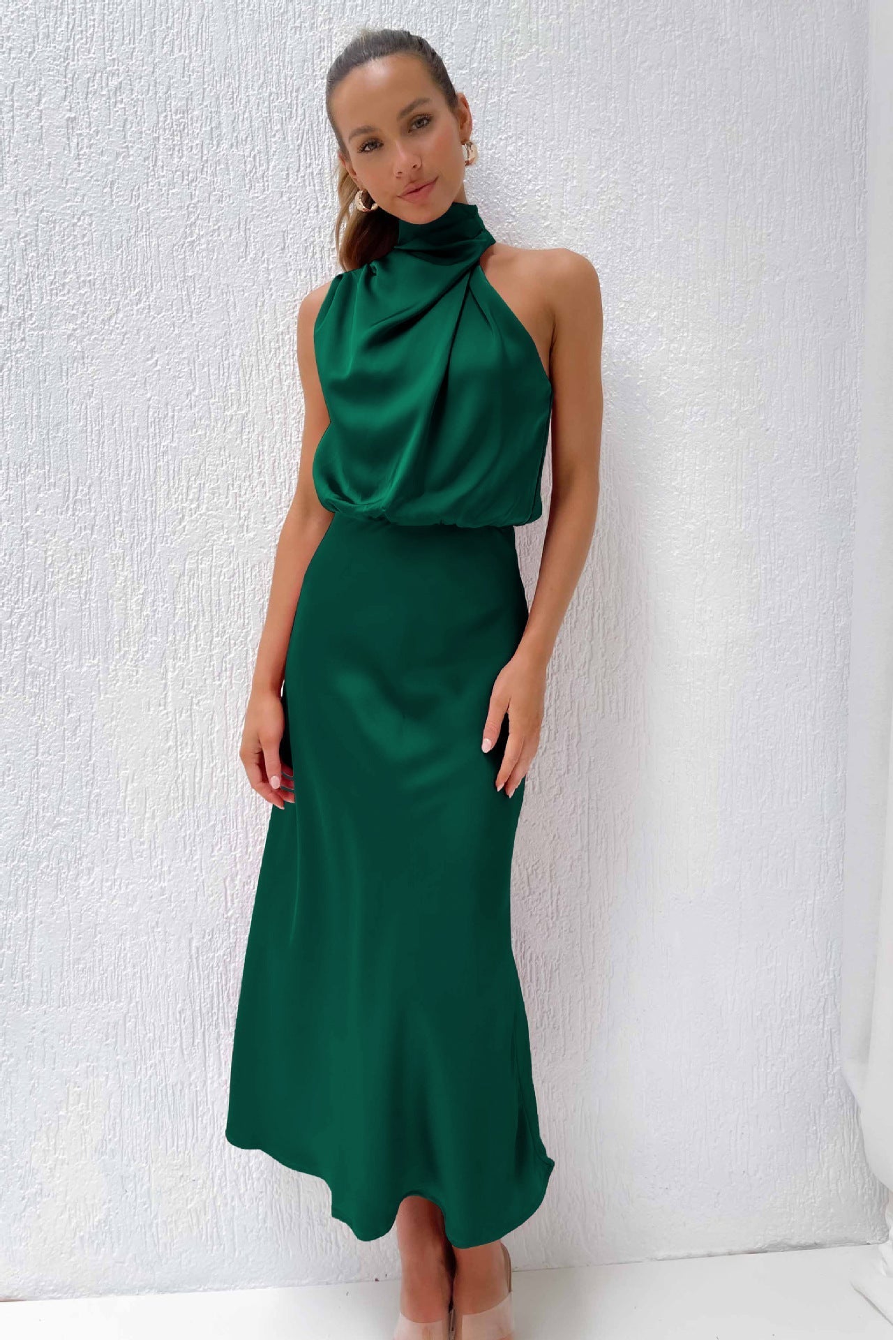 Veleta | Vestido largo de satén