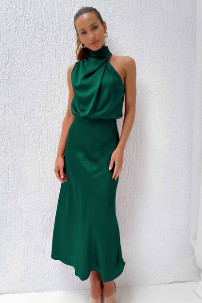 Veleta | Vestido largo de satén