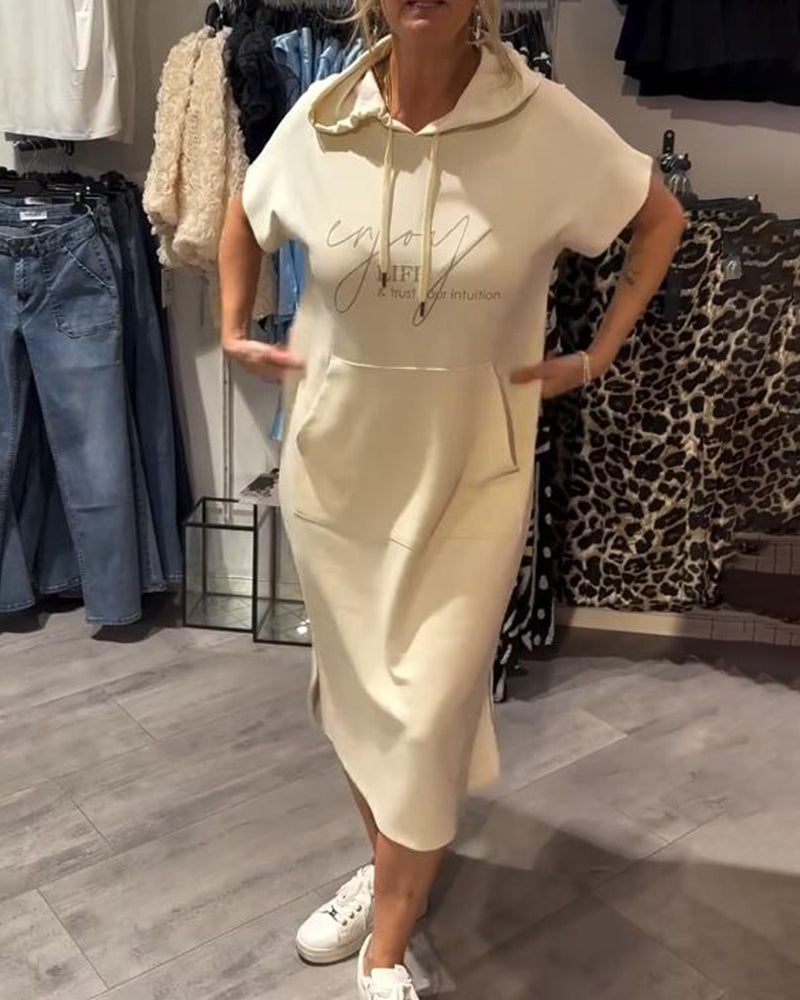 Saskia™ | Lässiges Kapuzenkleid
