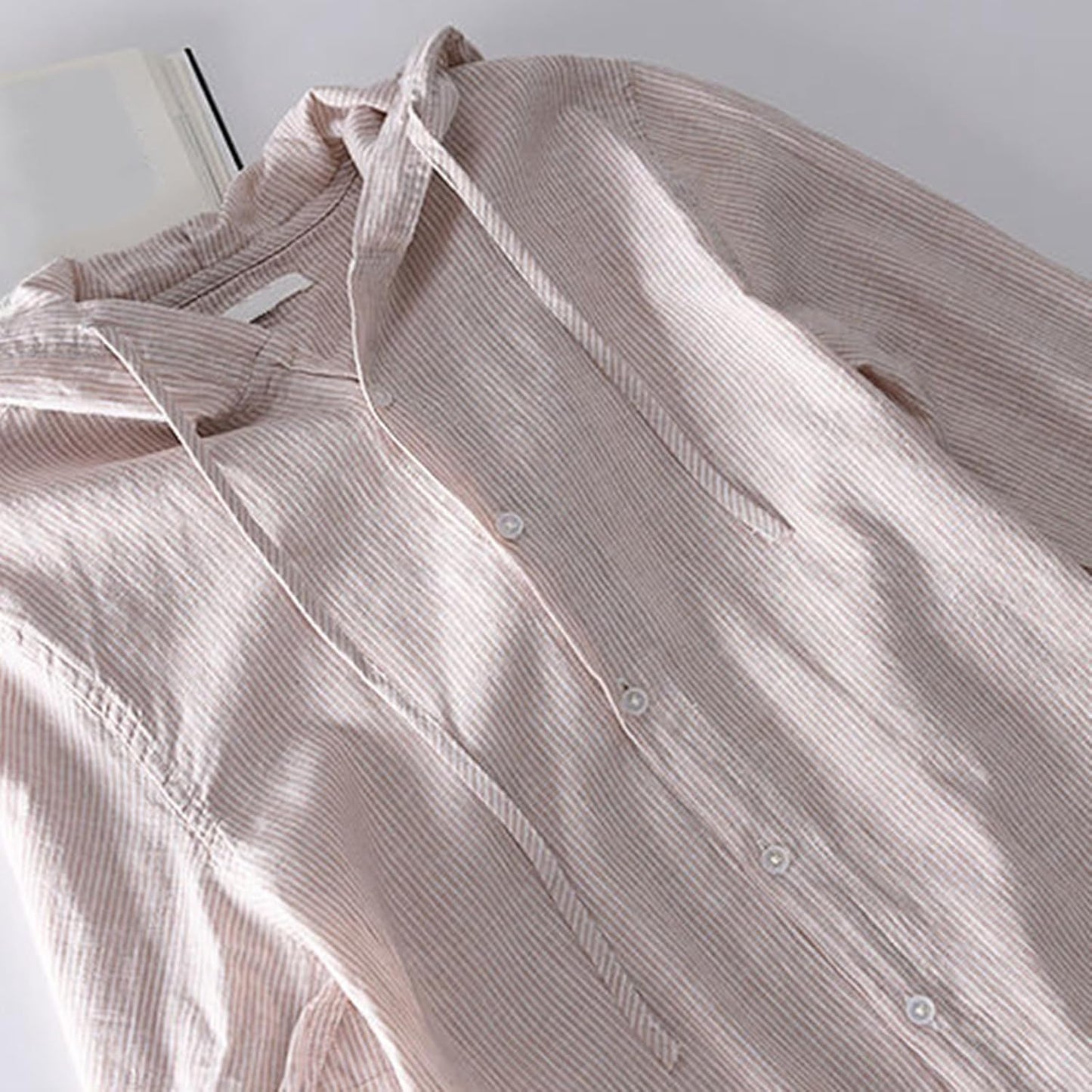 Sobrecamisa de lino con capucha