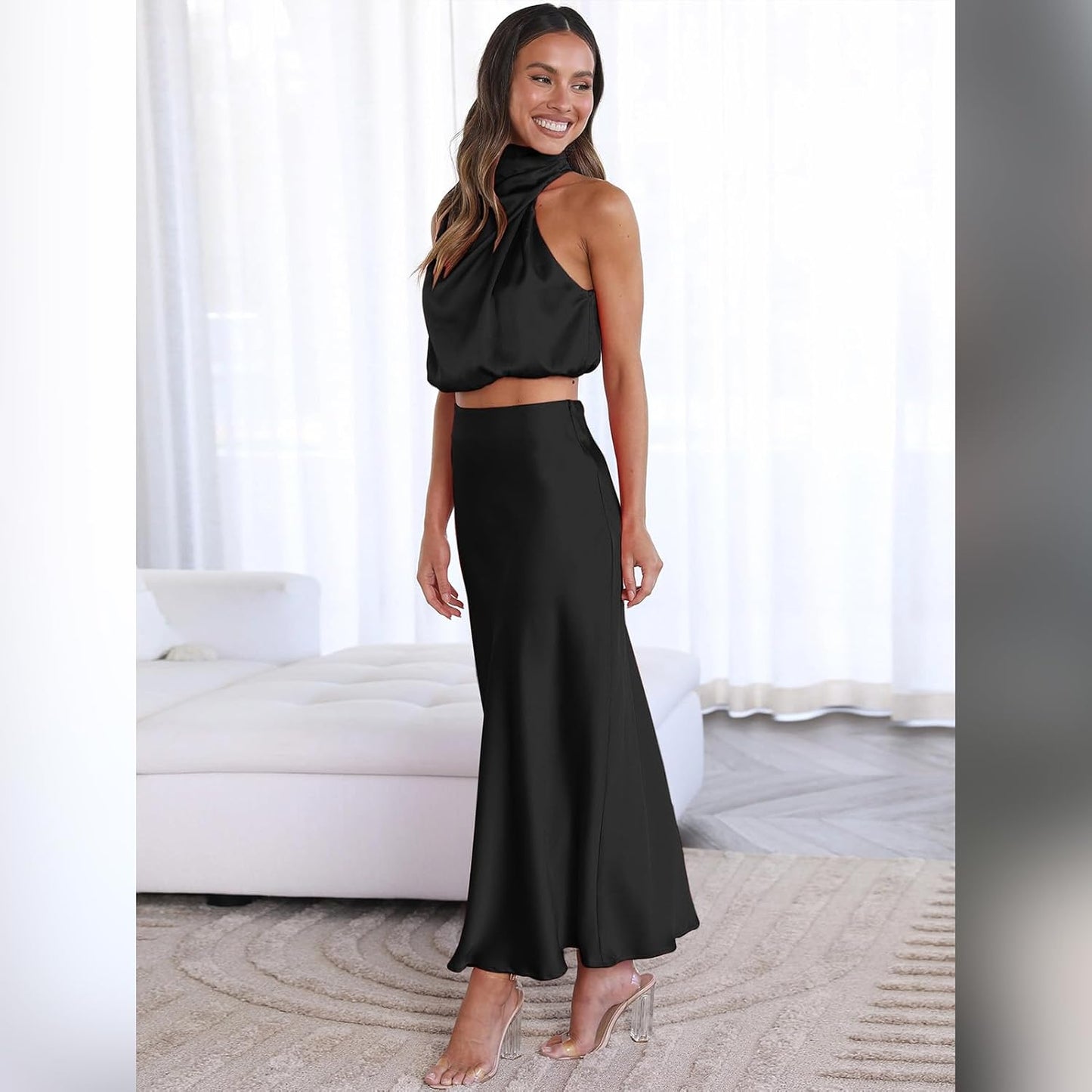 Julieta - Conjunto dos piezas de satén