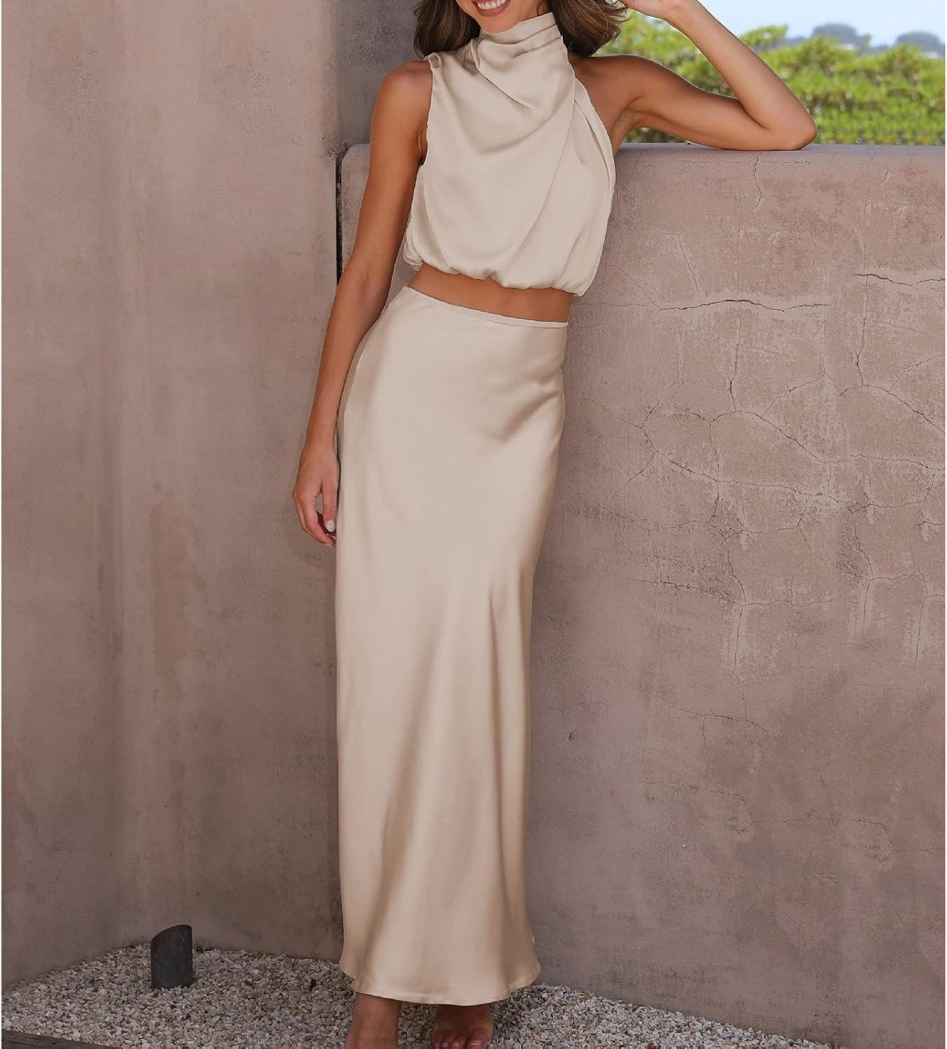 Julieta - Conjunto dos piezas de satén