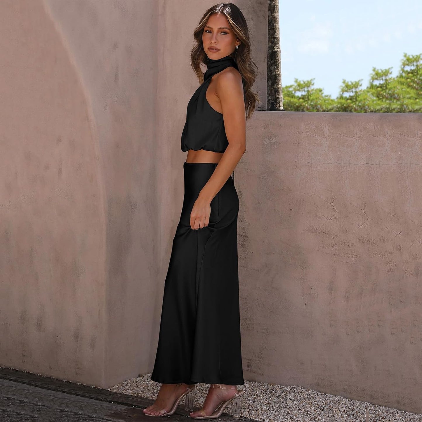 Julieta - Conjunto dos piezas de satén