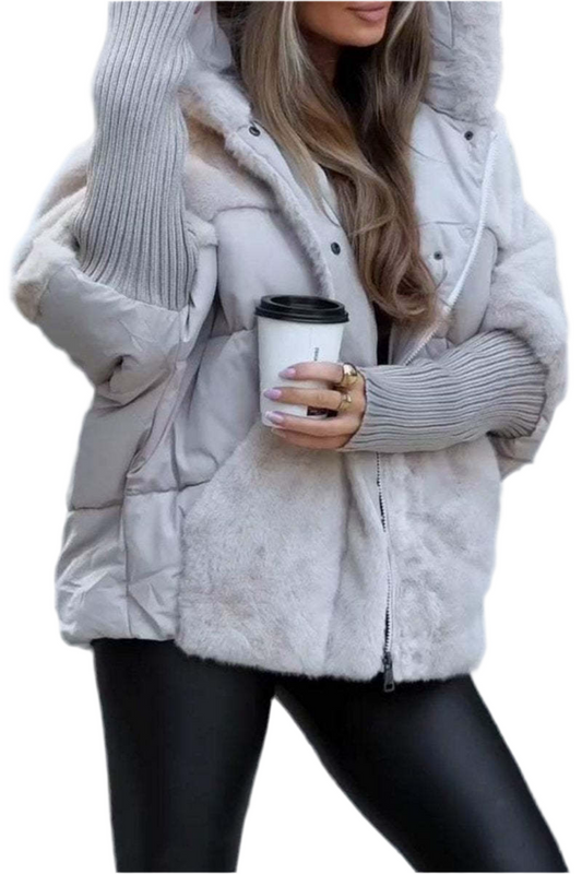 MILE | ABRIGO DE PIEL CON CAPUCHA