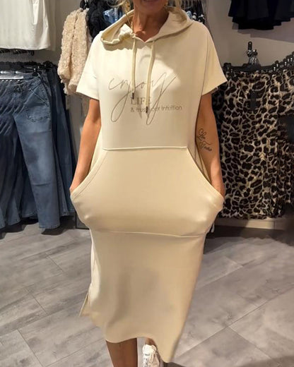Saskia™ | Lässiges Kapuzenkleid