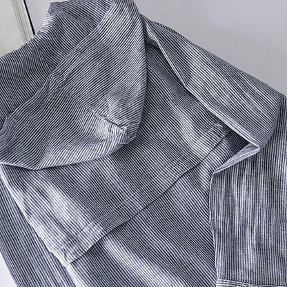 Sobrecamisa de lino con capucha