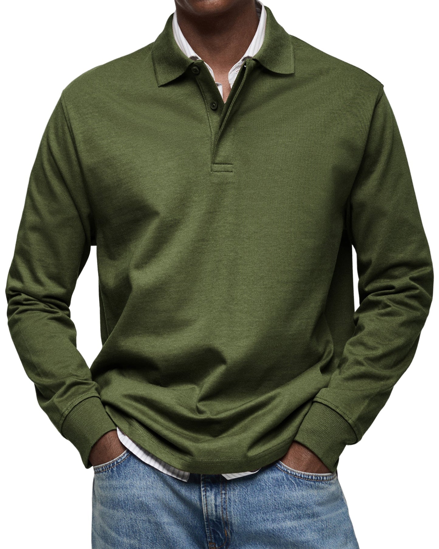 Lenoir™ | Chemise Poloshirt Casual à Manches Longues