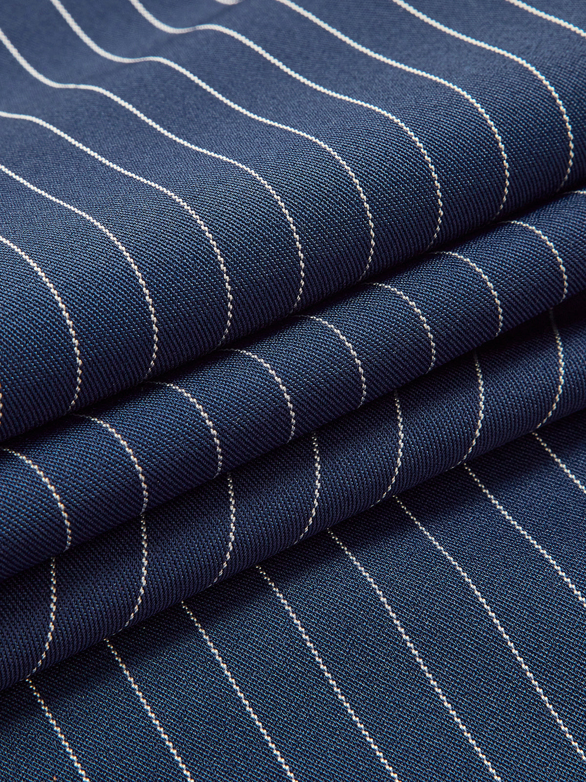 Pantalones Anchos Plisados con Rayas Diplomáticas