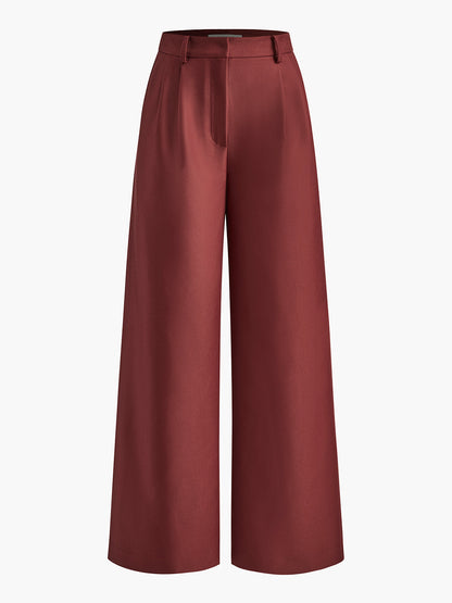 Pantalones Anchos Lisos