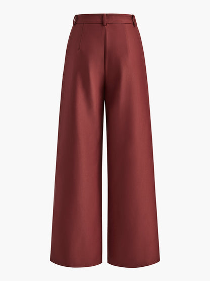 Pantalones Anchos Lisos