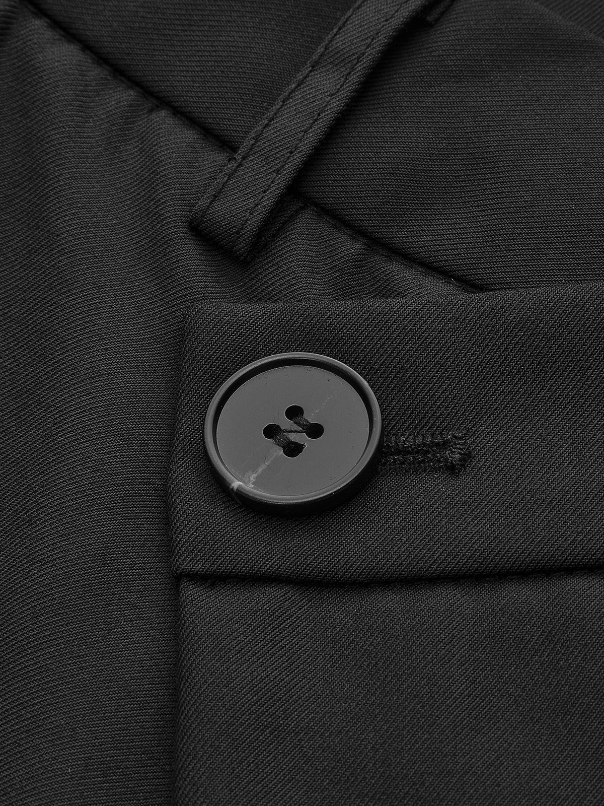 Pantalones de Vestir con Botones y Capas Asimétricas