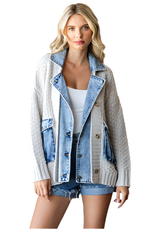 MILENA | CHAQUETA DE PUNTO VAQUERA