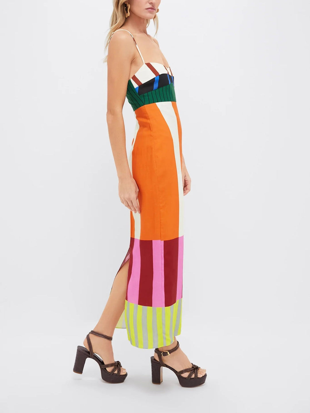 MURIEL - VESTIDO LARGO MULTICOLOR