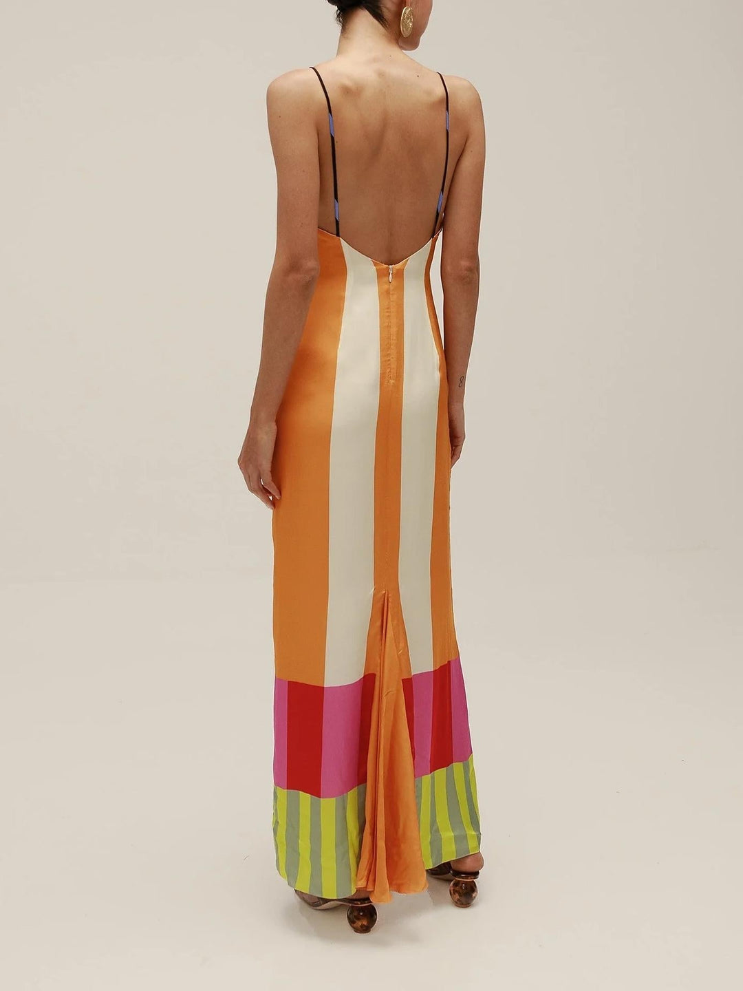 MURIEL - VESTIDO LARGO MULTICOLOR