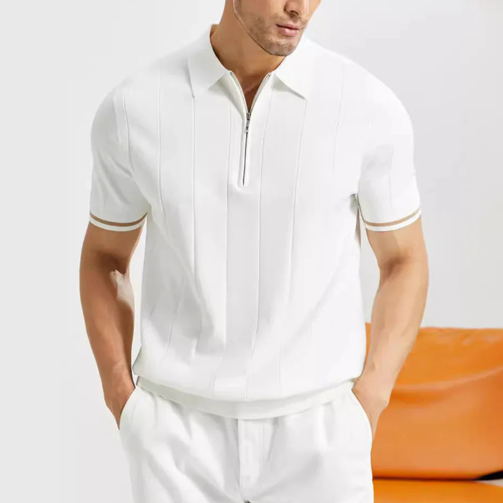 Lozano López – Polo con Cremallera Estilo Moderno