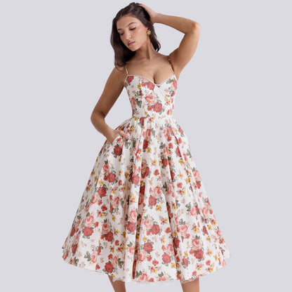 Onaya - Vestido midi con corsé