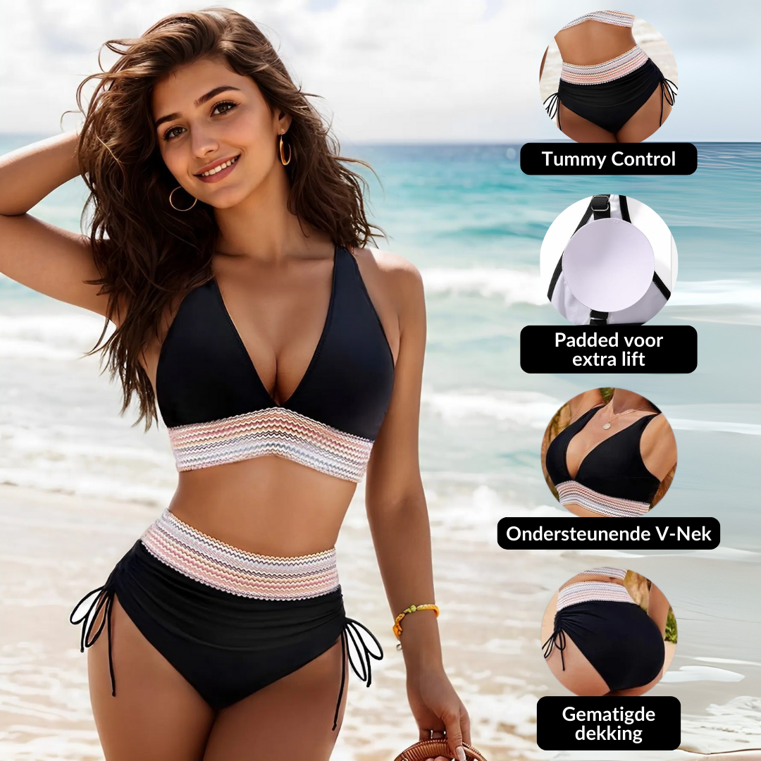Noor - Hoge Taille Bikini Set