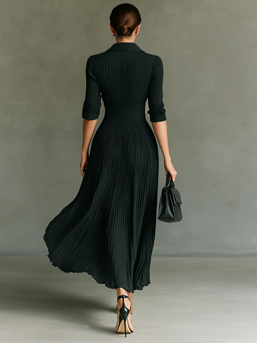 ARABELLA™ | Vestido Largo Plisado