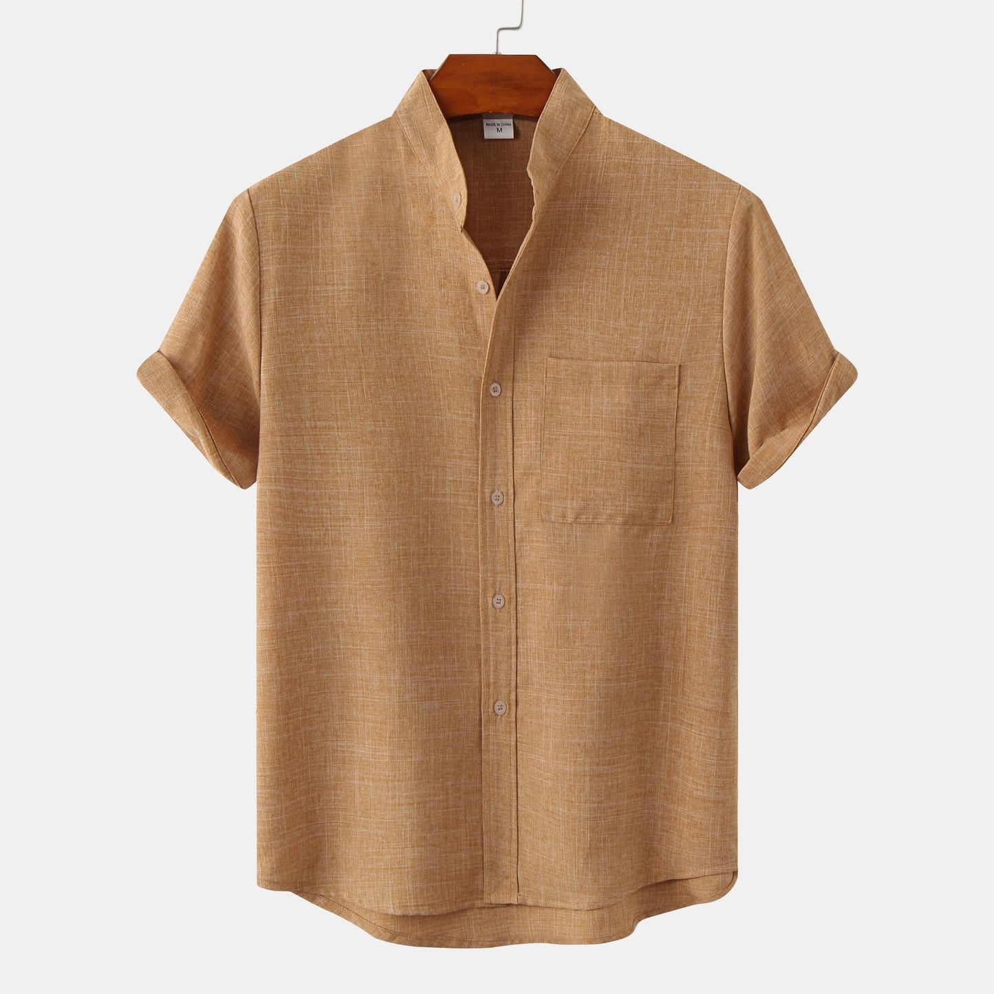 Milo - Camisa con Cuello Mao
