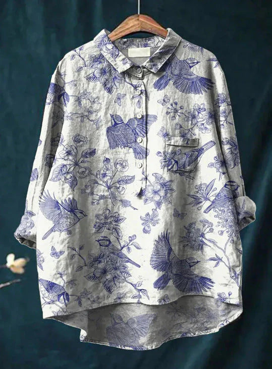 Elisa | Blusa clásica con flores