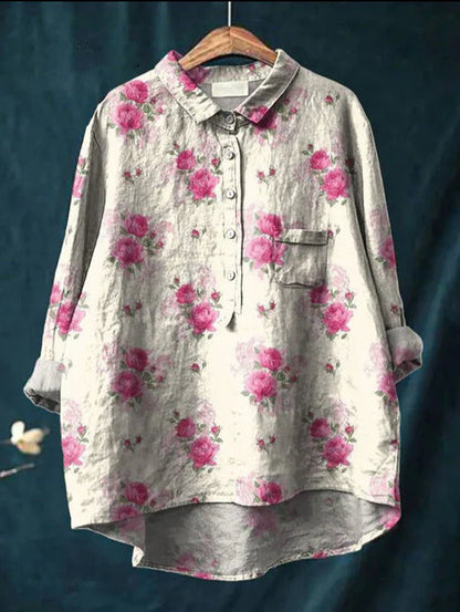 Elisa | Blusa clásica con flores