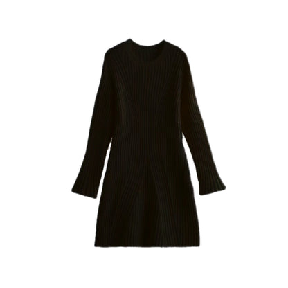 Venna - Midi vestido de punto de canalé