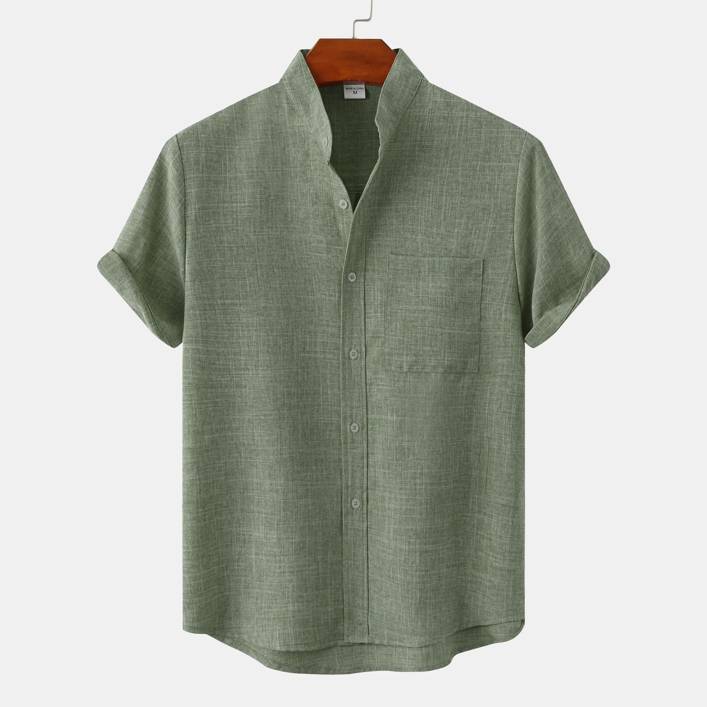 Milo - Camisa con Cuello Mao