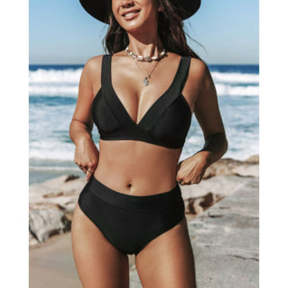 Hilde - Effen Hoge Taille Badpak 2+1 Gratis