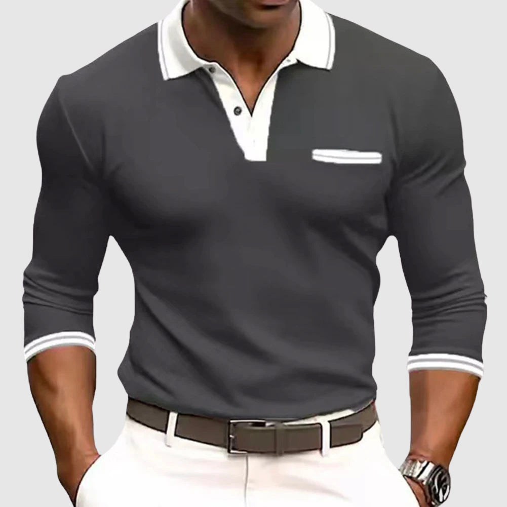 Lenoir™ | Chemise à détails contrastés élégants