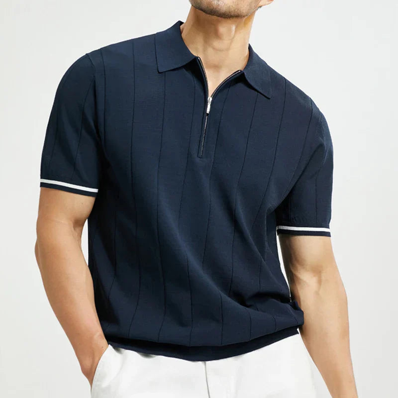 Lozano López – Polo con Cremallera Estilo Moderno