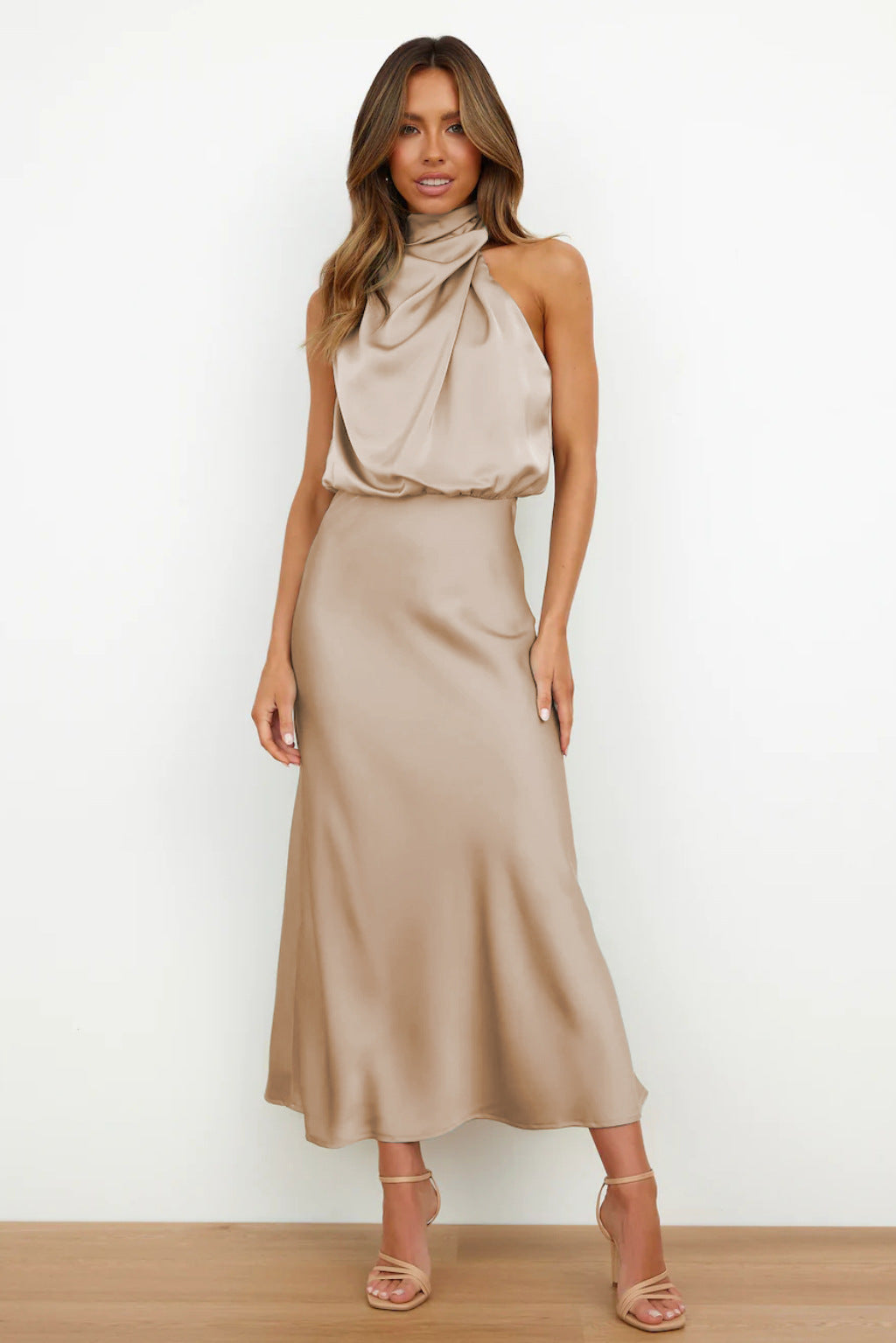 Veleta | Vestido largo de satén