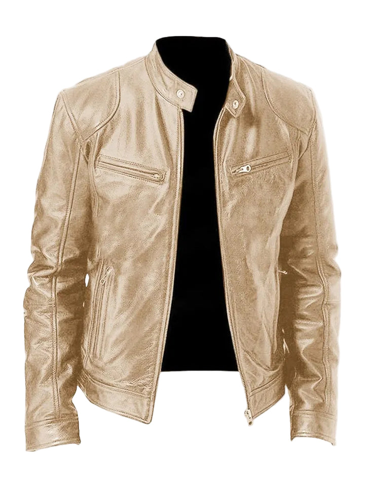 LEO | CHAQUETA DE CUERO INFORMAL