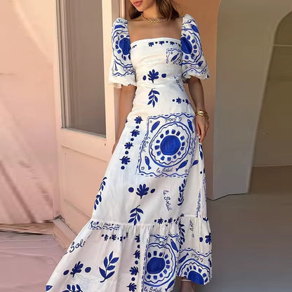 Fiore - Vestido largo estampado
