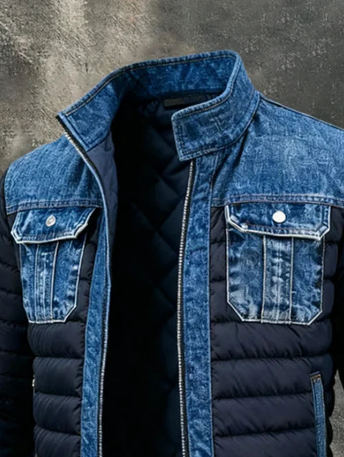 CHAQUETA DENIM HÍBRIDA ACOLCHADA