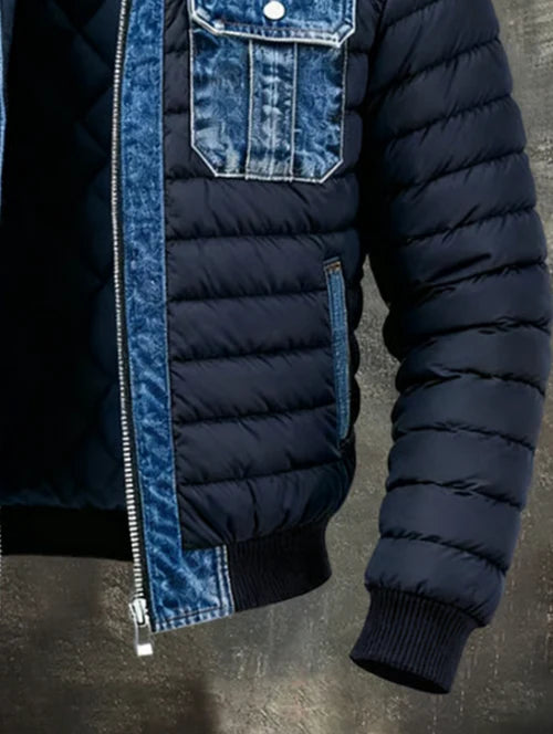 CHAQUETA DENIM HÍBRIDA ACOLCHADA