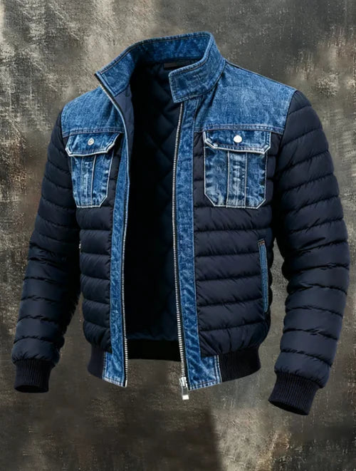 CHAQUETA DENIM HÍBRIDA ACOLCHADA