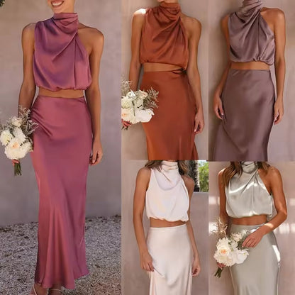 Julieta - Conjunto dos piezas de satén