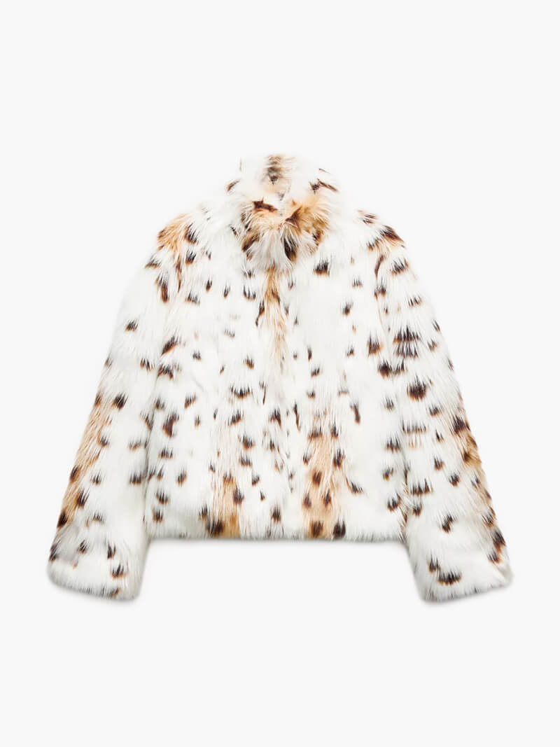 Abrigo animal print