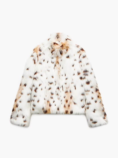 Abrigo animal print