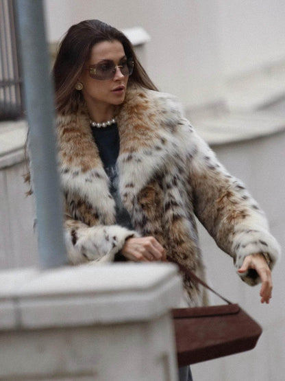 Abrigo animal print