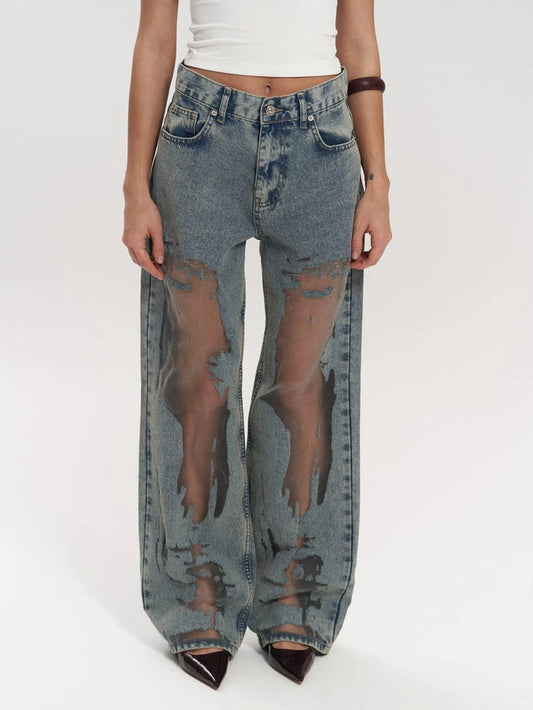 Love™ | Vaqueros transparentes azules Trixie