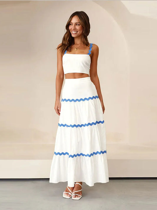 Camila - Conjunto de top y falda