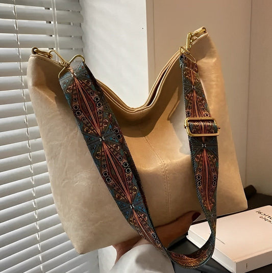 BOLSO CRUZADO DE PIEL PARA MUJER