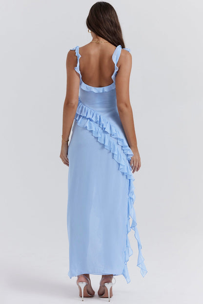 Dalia | Vestido largo con volantes
