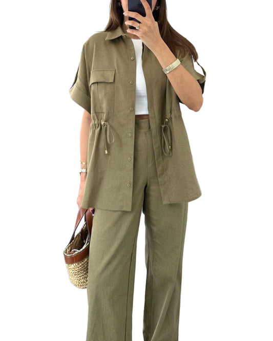 NOELIA | TRAJE DE LINO LIJERO