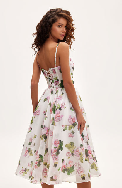 Celia - Vestido midi estampado