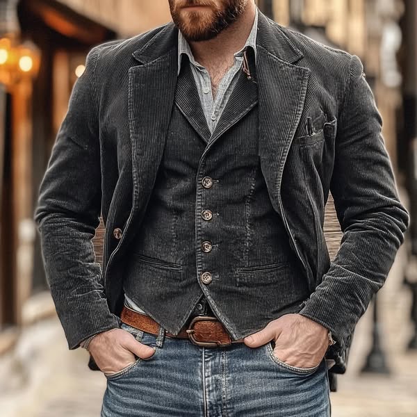 Conjunto de chaqueta y chalequillo